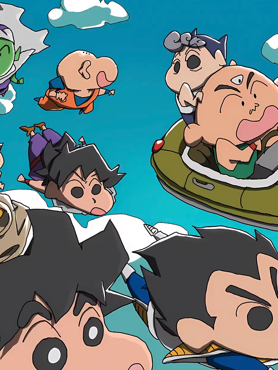 【Pre-sale】Decorative Painting of Dragon Ball Version Crayon Shin-chan-XingKong Studio