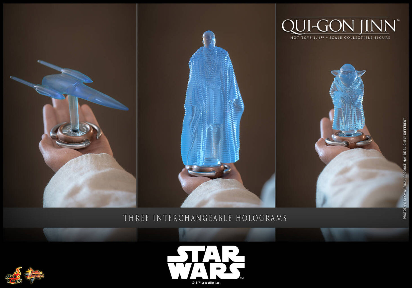 Hottoys - Star Wars: The Phantom Menace Qui-Gon Jinn 1/6th scale Collectible Figure MMS880 (Licensed)
