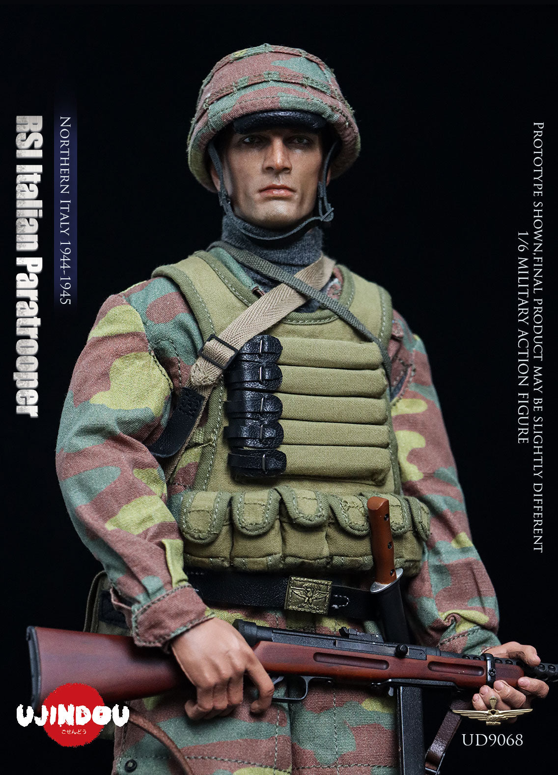 UJINDOU - 1/6 RSI Italian Paratrooper,Northern Italy 1944-1945 NO.UD9068 (Licensed)