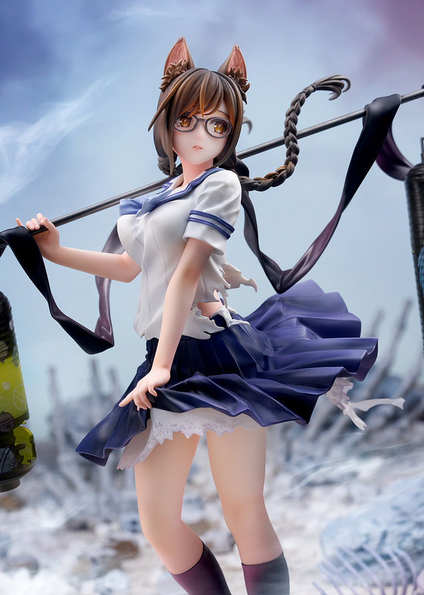 QuesQ - Comic "Bakemonogatari" Tsubasa Hanekawa 1/7 Complete Figure (Licensed)