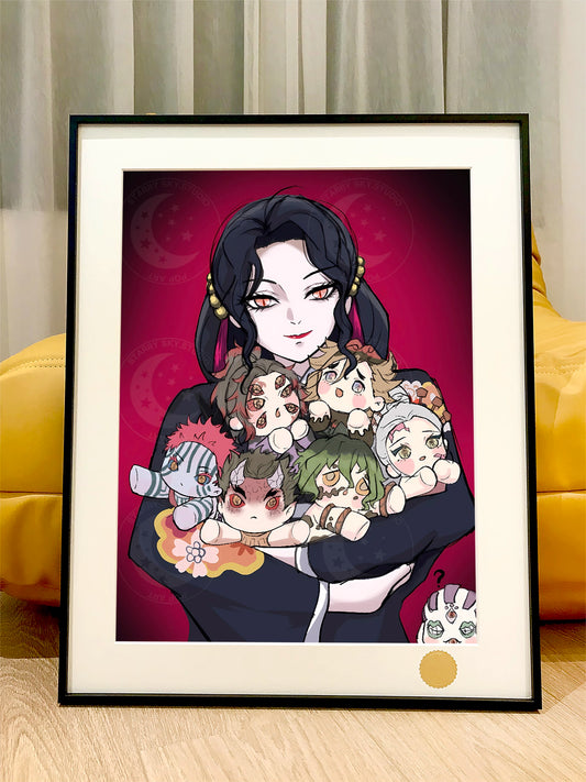 【Pre-sale】Decorative Painting of Akaza with Dolls-XingKong Studio
