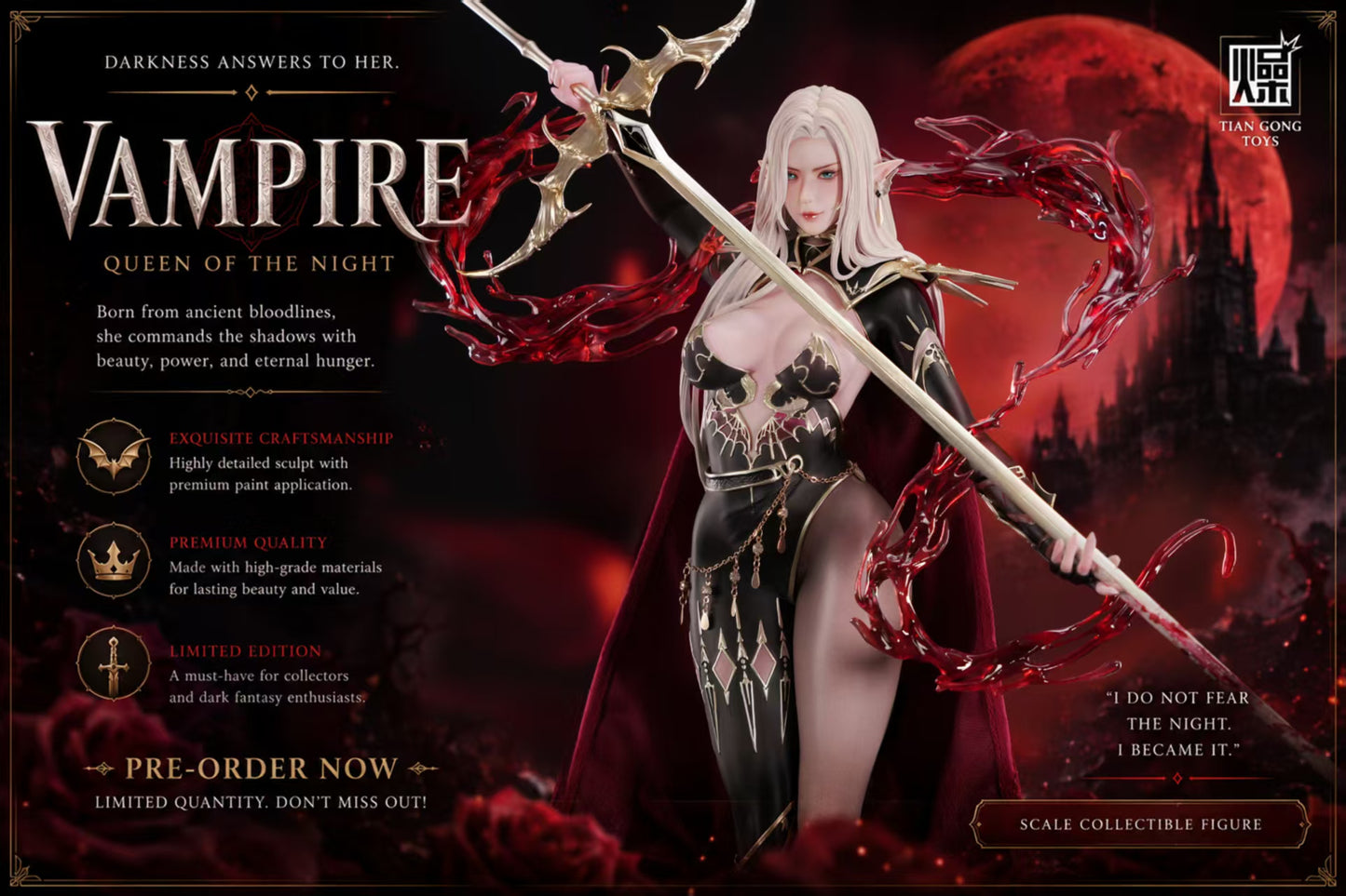 TGZW Studio - VAMPIRE QUEEN OF THE NIGHT Statue (Licensed)