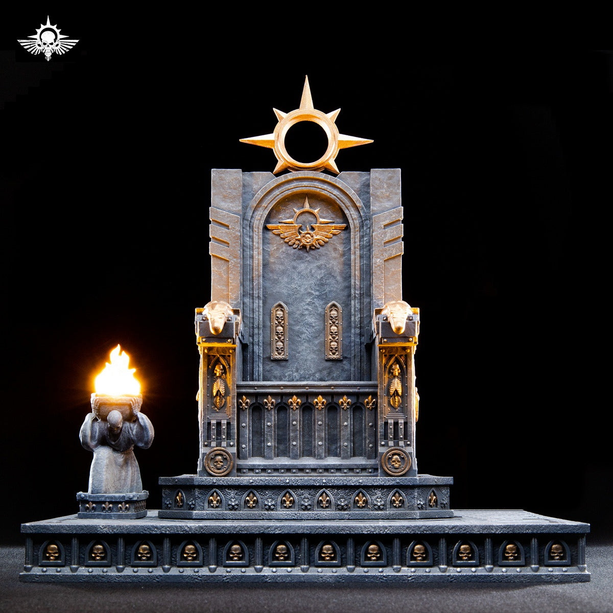Xinglan Workshop-Universal Warhammer-style Temple Primarch Throne (Compatible with 1/18, 1/12 & 1/6 Scales)-Sence