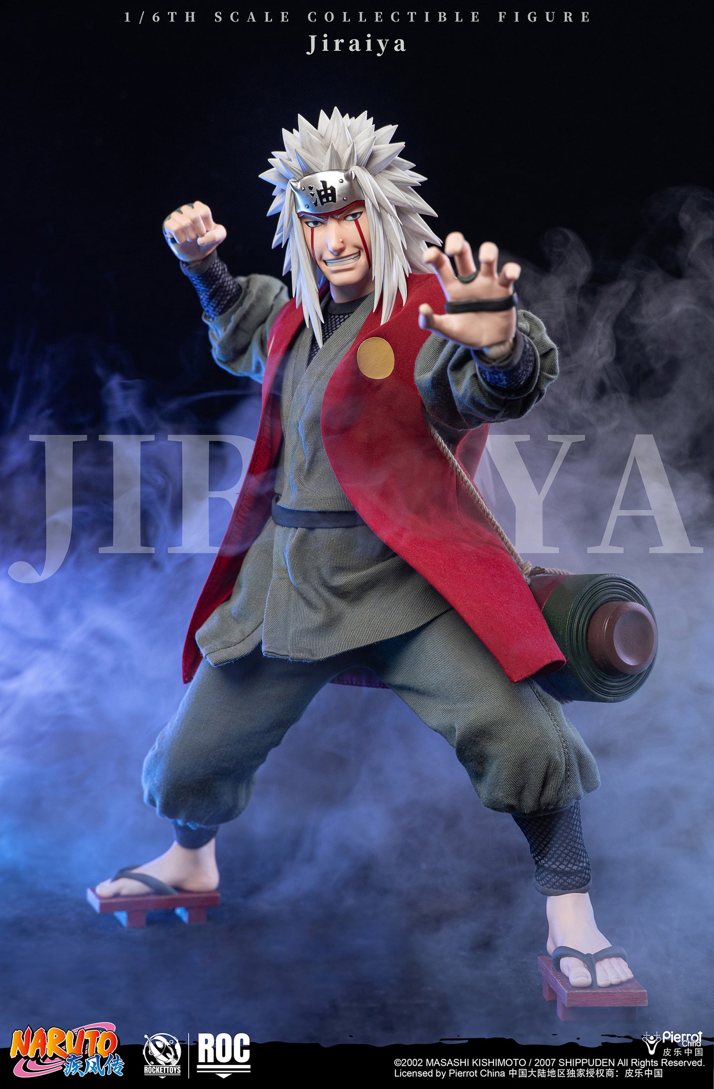 ROCKETTOYS Studio - Shippuden Jiraiya 1/6 Scale Action Figure ROC-019 No. ROC-020 (Licensed)