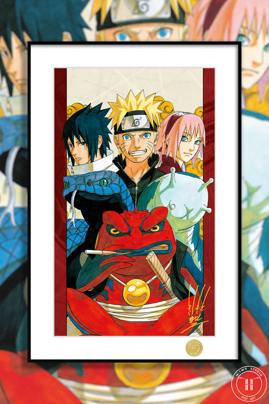 【Pre-sale】Decorative Painting of Naruto, Sasuke and Sakura-H2 Studio