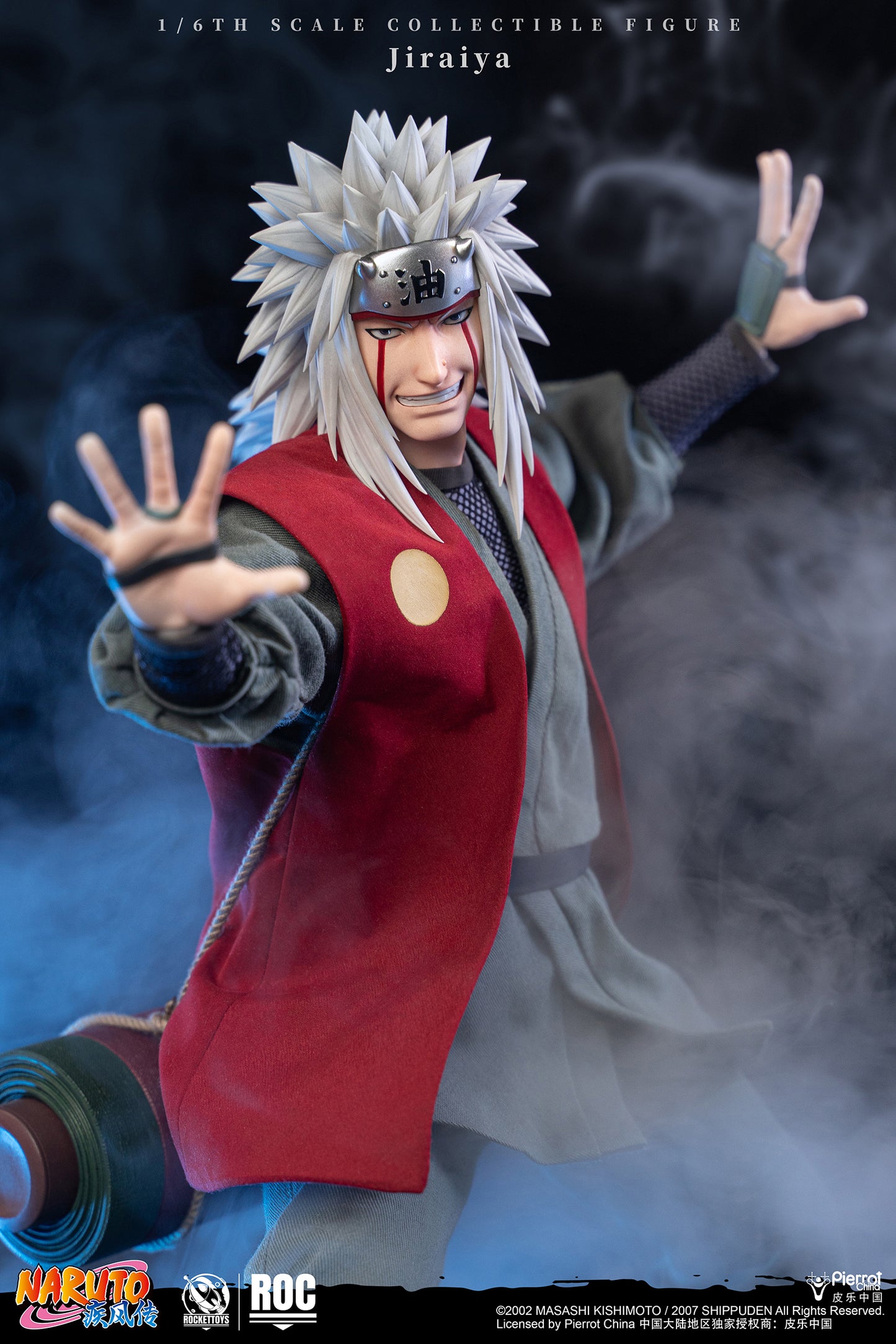ROCKETTOYS Studio - Shippuden Jiraiya 1/6 Scale Action Figure ROC-019 No. ROC-020 (Licensed)
