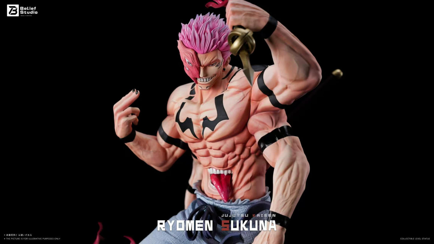 Belief Studio - Ryomen Sukuna Standing Pose Jujutsu Kaisen  1/6 Scale Statue(GK)