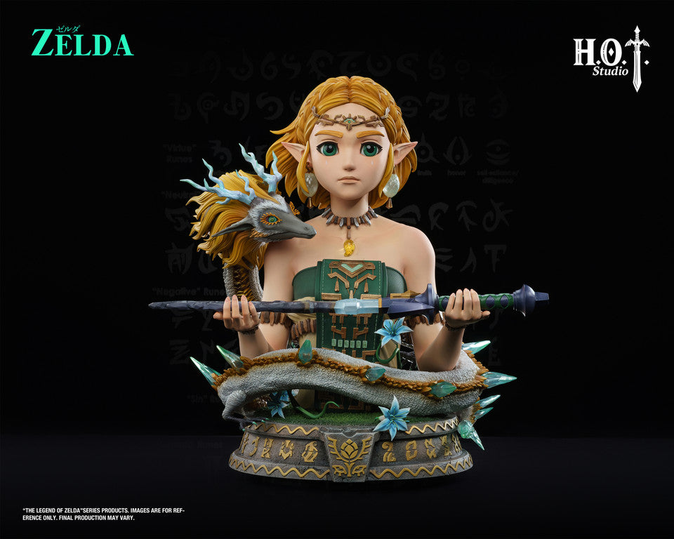 【Pre-sale】1/2 and 1/1 Scale Bust of Princess Zelda with LED-The Legend of Zelda-HOT Studio Studio