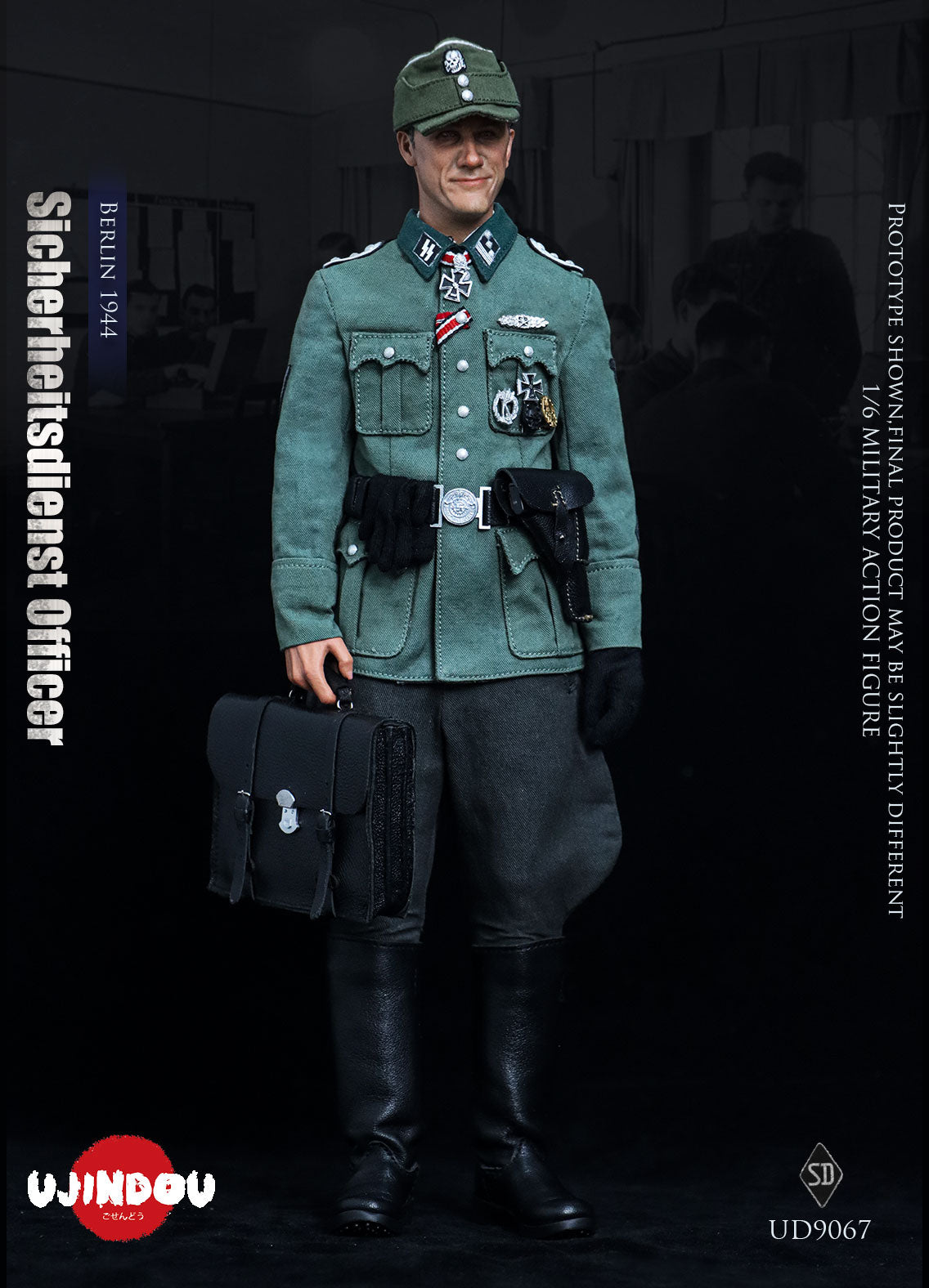 UJINDOU - 1/6 Sicherheitsdienst Officer, Berlin 1944 NO. UD9067 (Licensed)