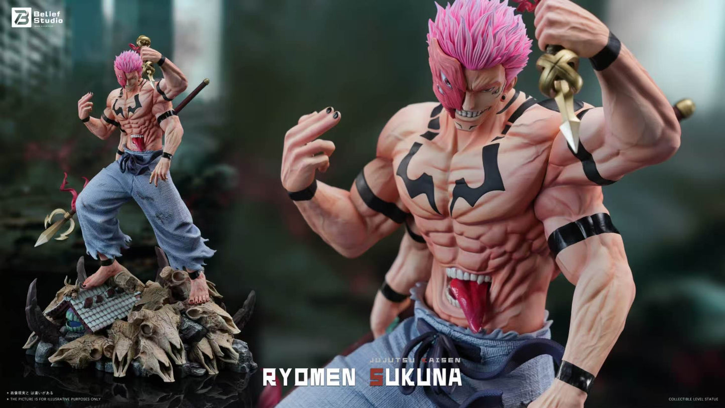 Belief Studio - Ryomen Sukuna Standing Pose Jujutsu Kaisen  1/6 Scale Statue(GK)