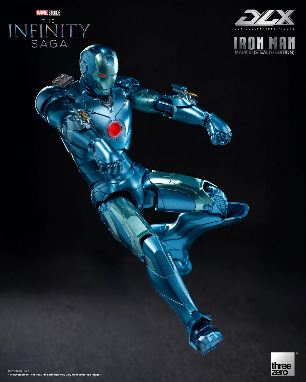 Threezero - Marvel Studios: The Infinity Saga DLX Iron Man Mark 3 (Stealth Edition) 3Z09220C0 (Licensed)