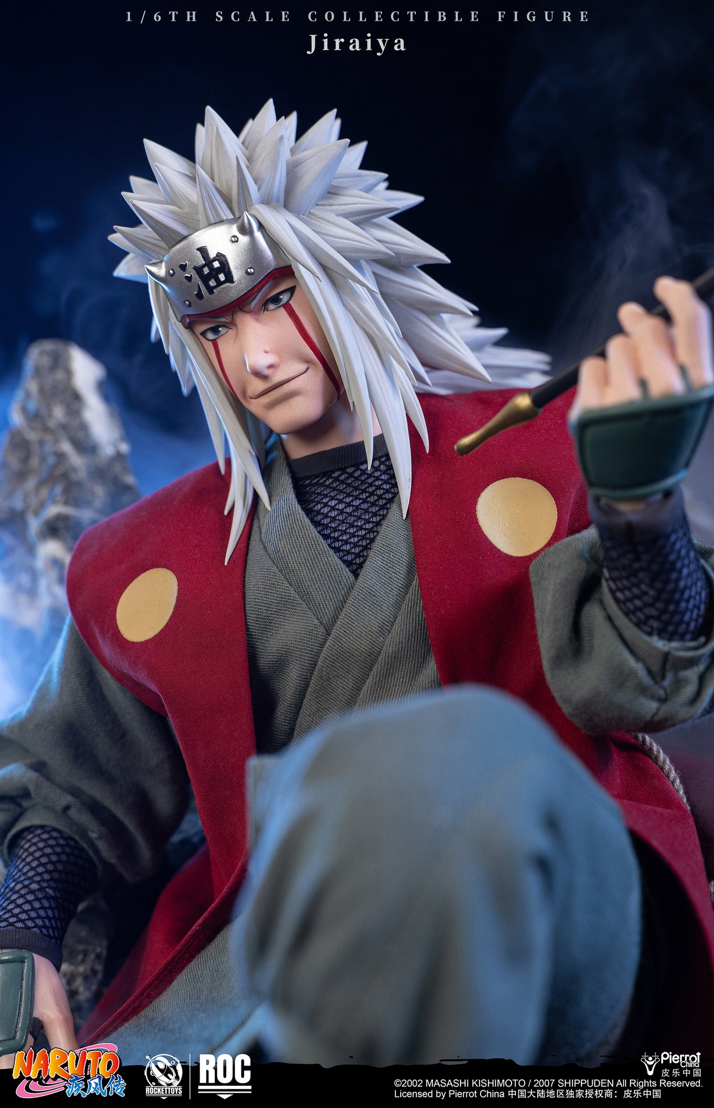 ROCKETTOYS Studio - Shippuden Jiraiya 1/6 Scale Action Figure ROC-019 No. ROC-020 (Licensed)