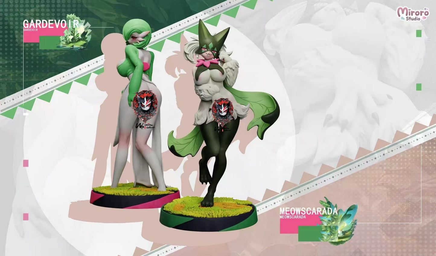 【Pre-sale】Meowscarada and Gardevoir-Miroro Studio