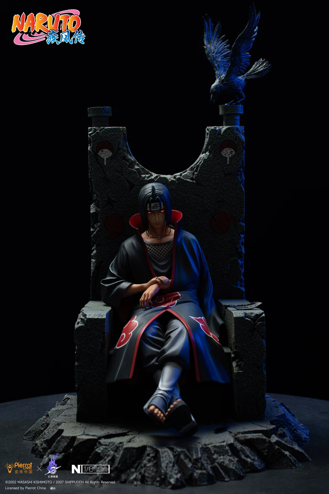 【Sold out no more】1/6 Scale Licensed Itachi Uchiha with LED-Pierrot China x PickStar Studios