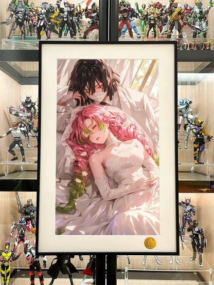 【Pre-sale】Decorative Painting of Wedding of Iguro Obanai and Kanroji Mitsuri-Demon Slayer-XingKong Studio