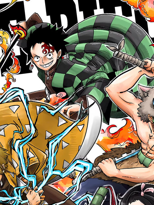 【Pre-sale】Decorative Painting of One Piece Style Demon Slayer-XingKong Studio