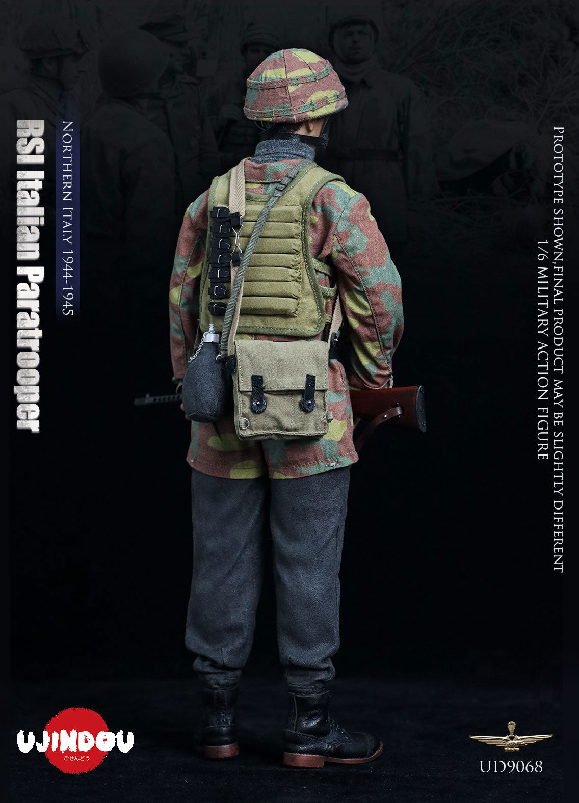 UJINDOU - 1/6 RSI Italian Paratrooper,Northern Italy 1944-1945 NO.UD9068 (Licensed)