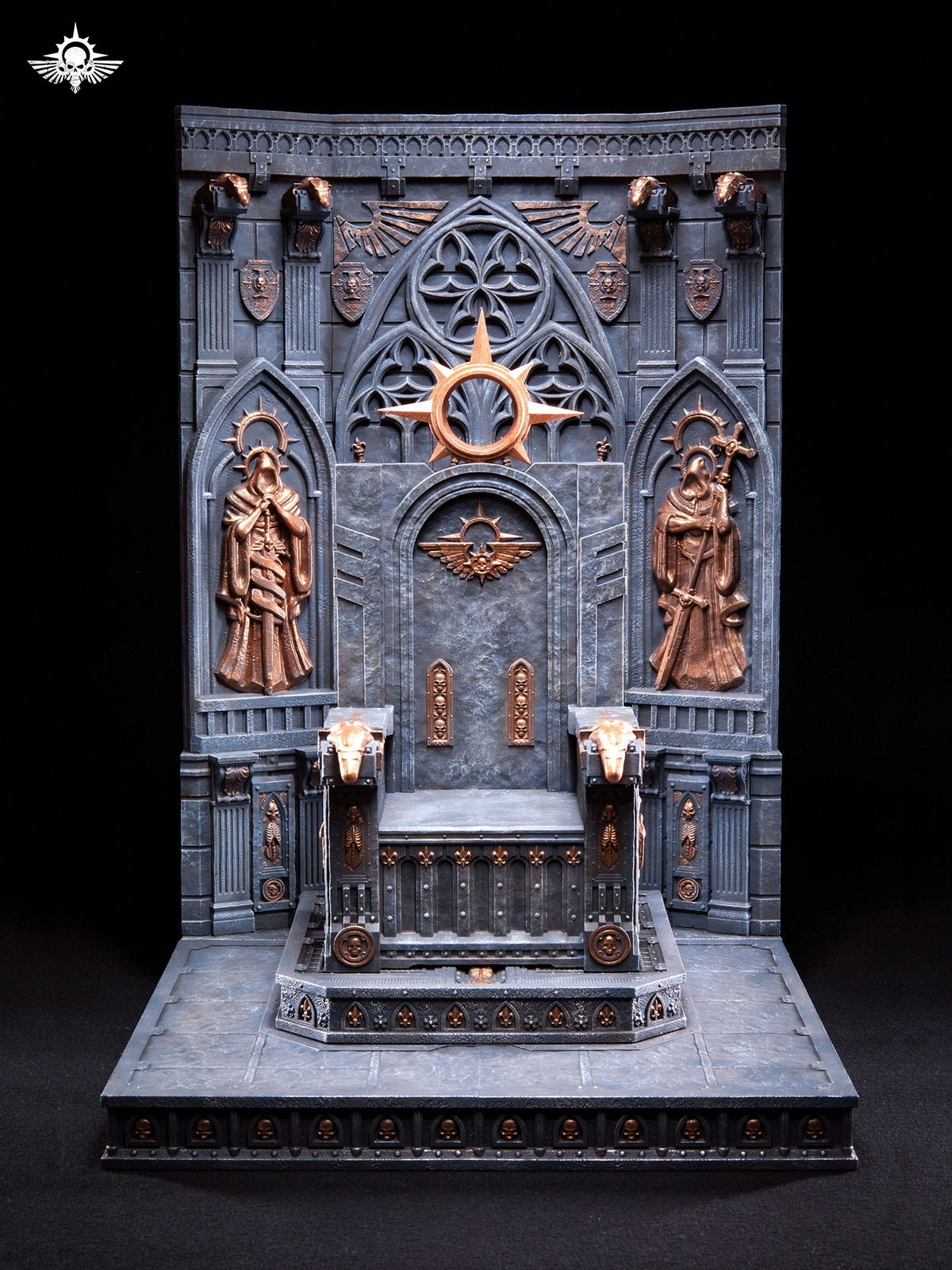 Xinglan Workshop-Universal Warhammer-style Temple Primarch Throne (Compatible with 1/18, 1/12 & 1/6 Scales)-Sence