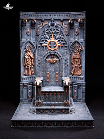 Xinglan Workshop-Universal Warhammer-style Temple Primarch Throne (Compatible with 1/18, 1/12 & 1/6 Scales)-Sence
