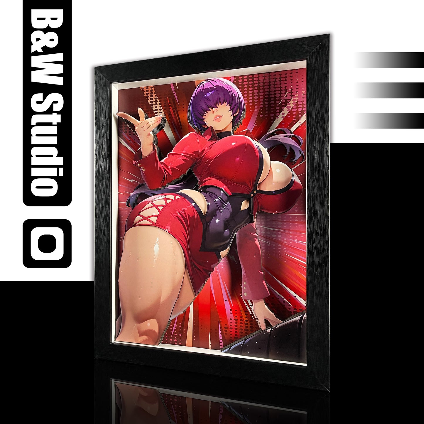 【Pre-sale】Decorative Painting of Shermie-Black and White Studio