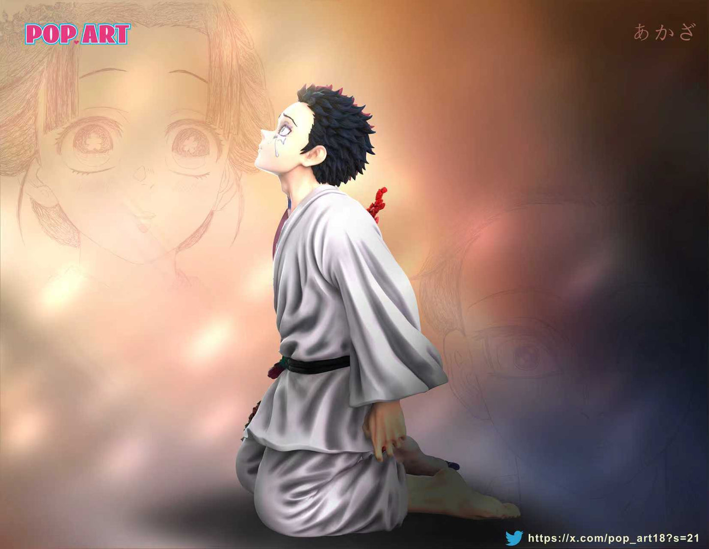 Spot goods POP.ART Studio - Akaza & Koyuki 1/6 Statue(GK)