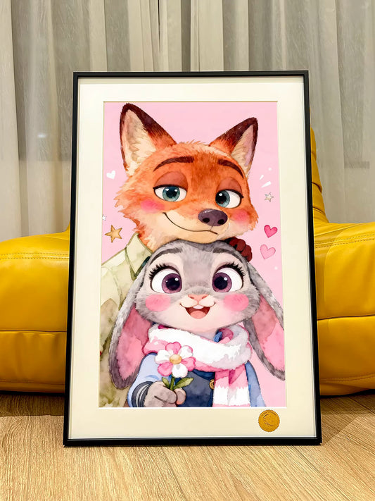 【Pre-sale】Decorative Painting of Pink Judy and Nick-XingKong Studio