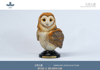 JXK - Barn Owl Head Sculpture SA005 (Licensed)