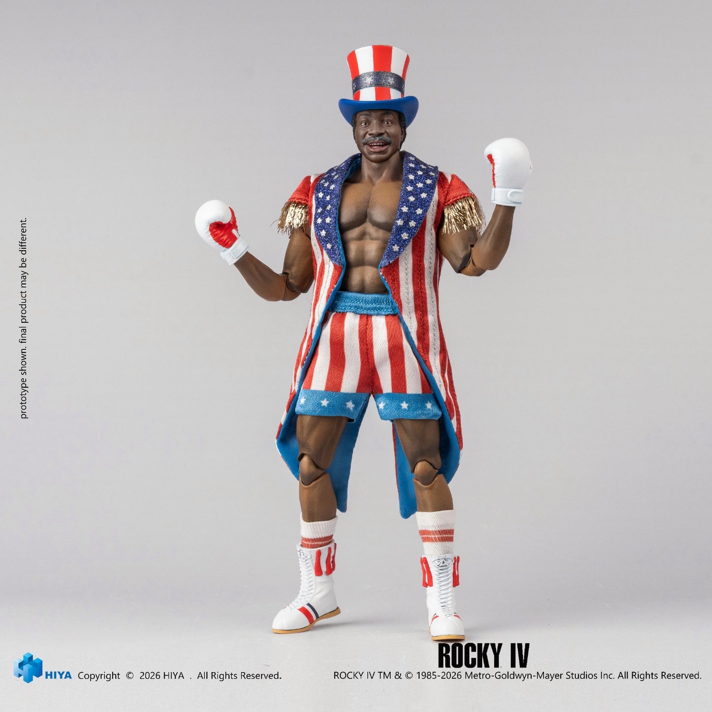 Hiya Toys - Exquisite Super Series Rocky IV Apollo Creed 1/12 Scale Action Figure ESR0233 (Licensed)