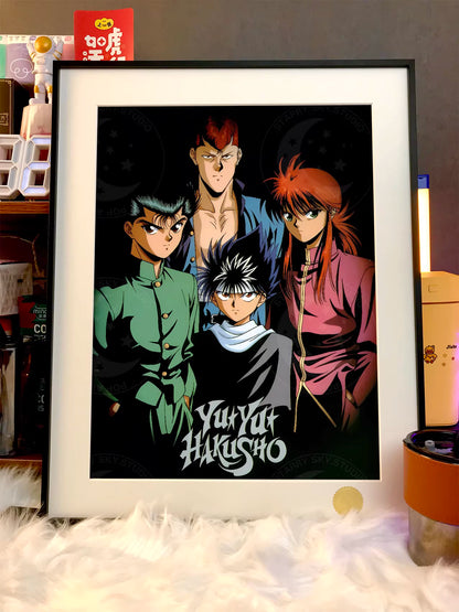 【Pre-sale】Decorative Painting of Yuusuke Urameshi, Kurama, Hiei and Kuwabara‌-XingKong Studio