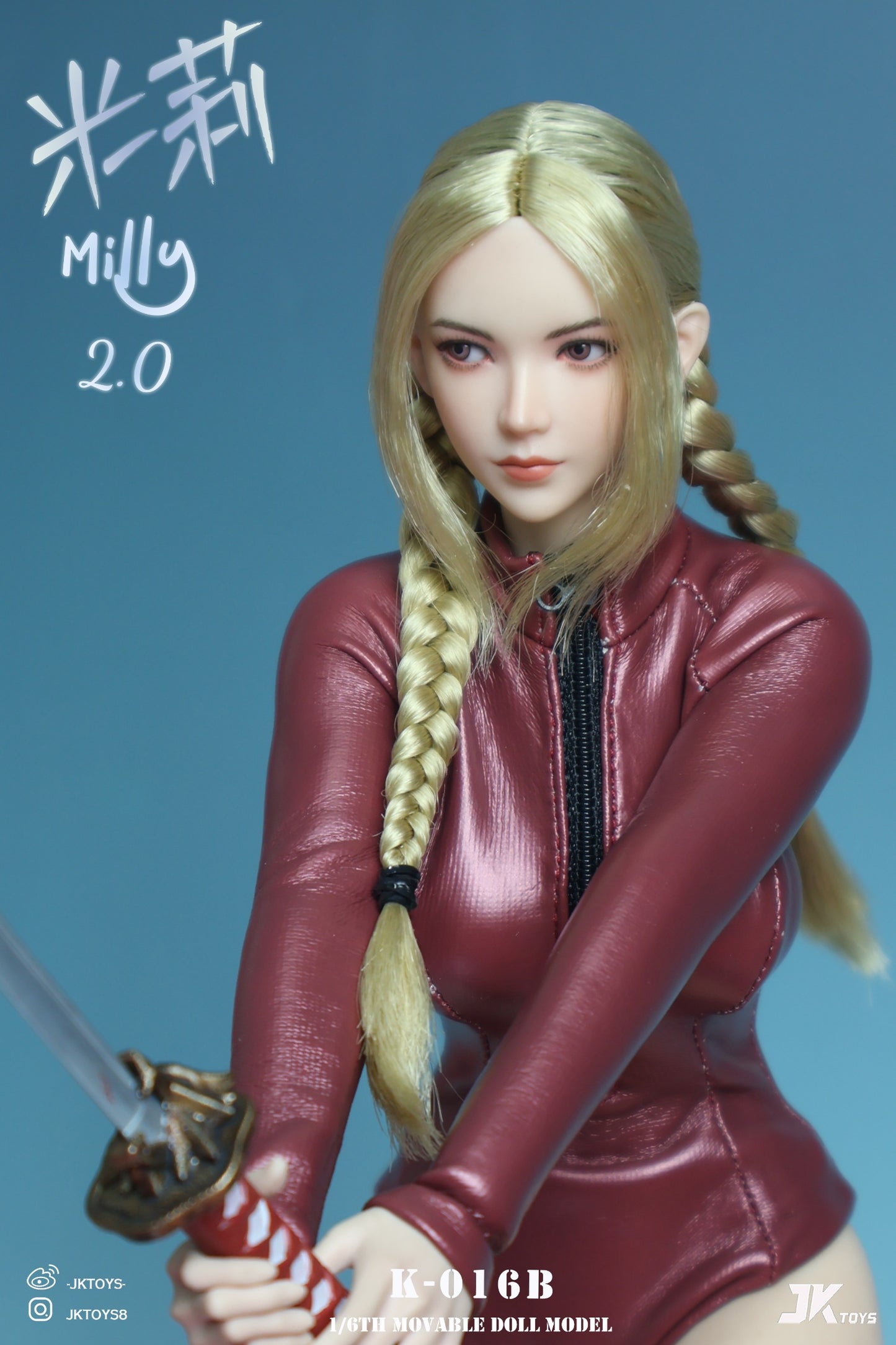 JKTOYS - 1/6 Asian Beauty Head Sculpt Milly 2.0 K-016 (Licensed)