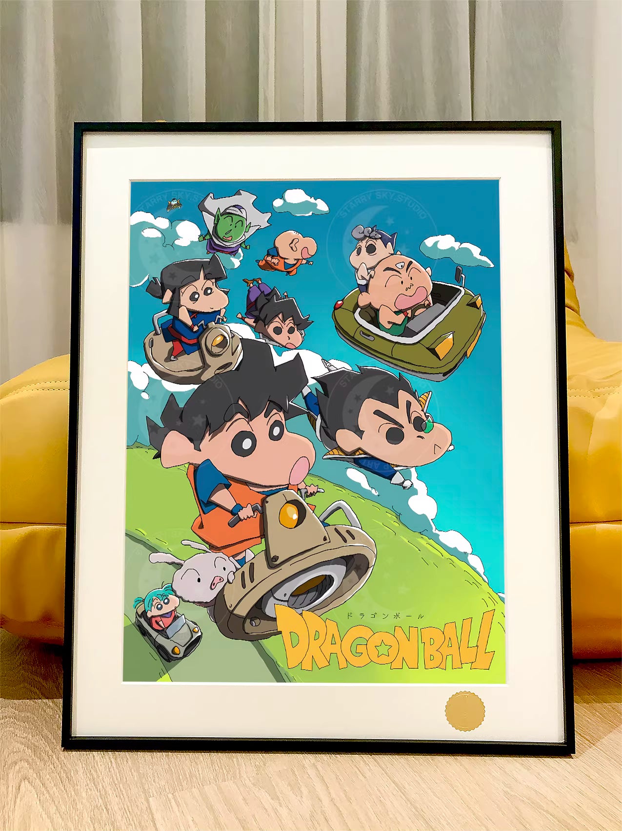 【Pre-sale】Decorative Painting of Dragon Ball Version Crayon Shin-chan-XingKong Studio