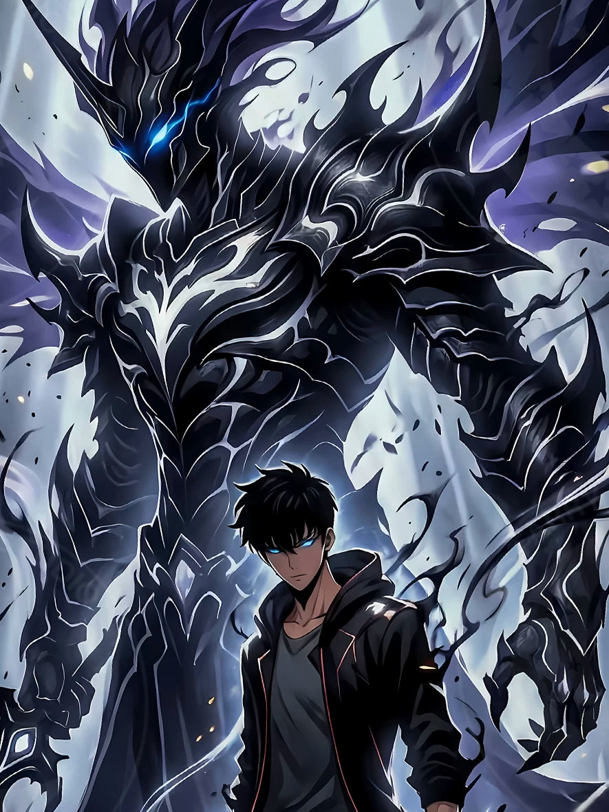 【Pre-sale】Decorative Painting of Dark Sung Jin Woo-Solo Leveling-XingKong Studio