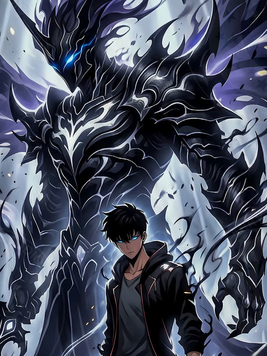【Pre-sale】Decorative Painting of Dark Sung Jin Woo-Solo Leveling-XingKong Studio