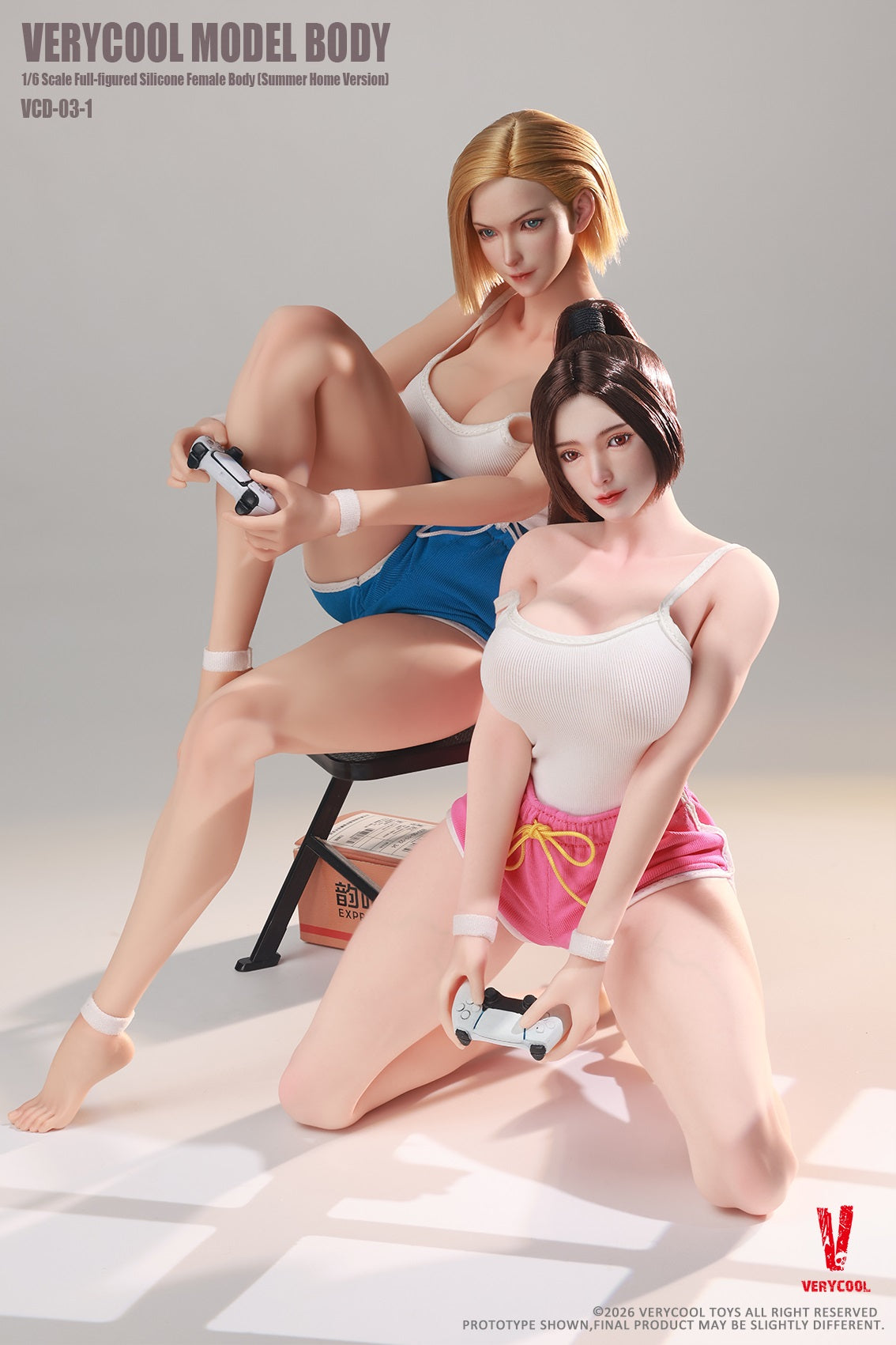 VERYCOOL - Body No.3 Full Figured 1/6 Silicone Female Body VCD-03-1A VCD-03-1B