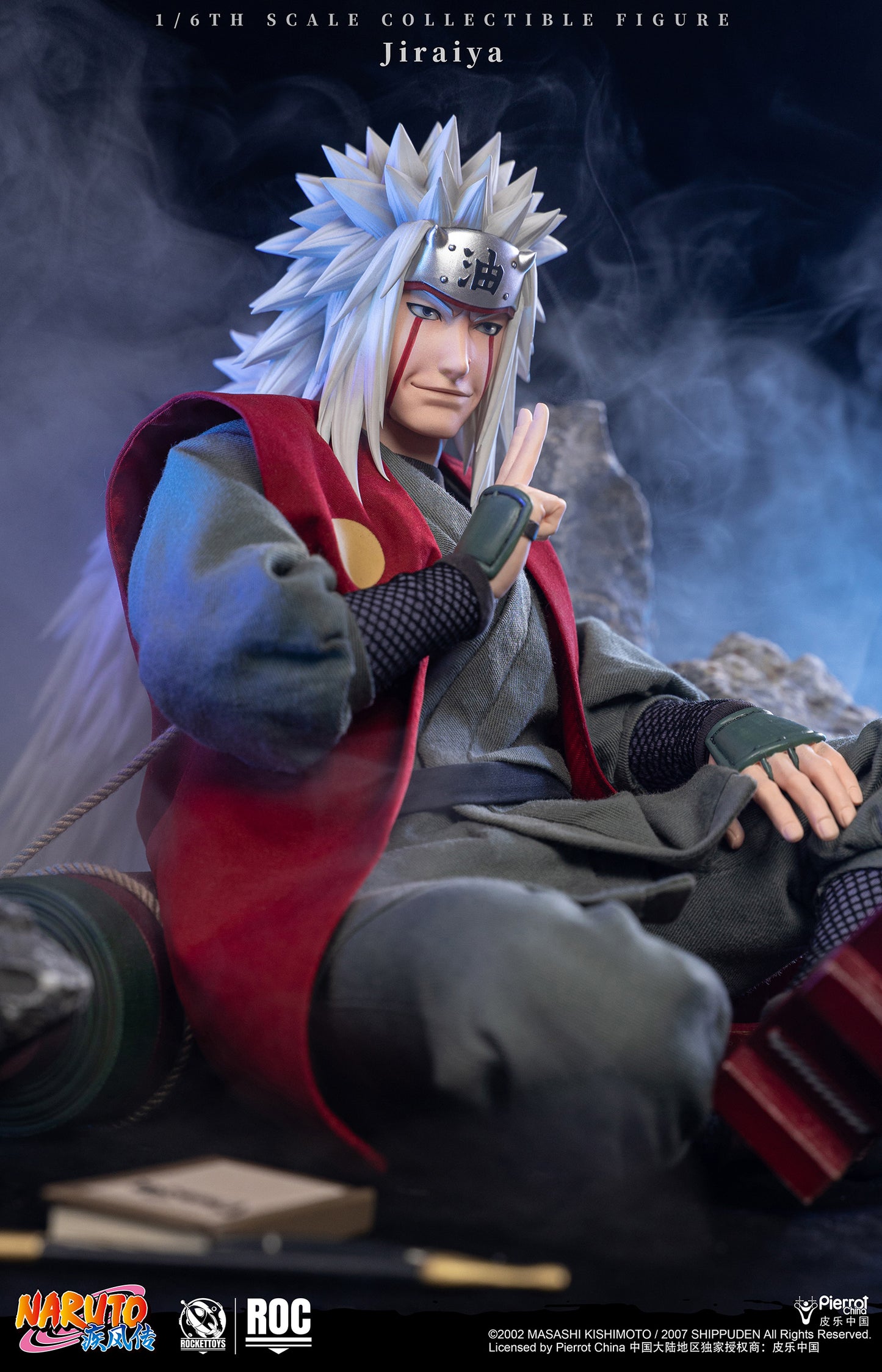 ROCKETTOYS Studio - Shippuden Jiraiya 1/6 Scale Action Figure ROC-019 No. ROC-020 (Licensed)