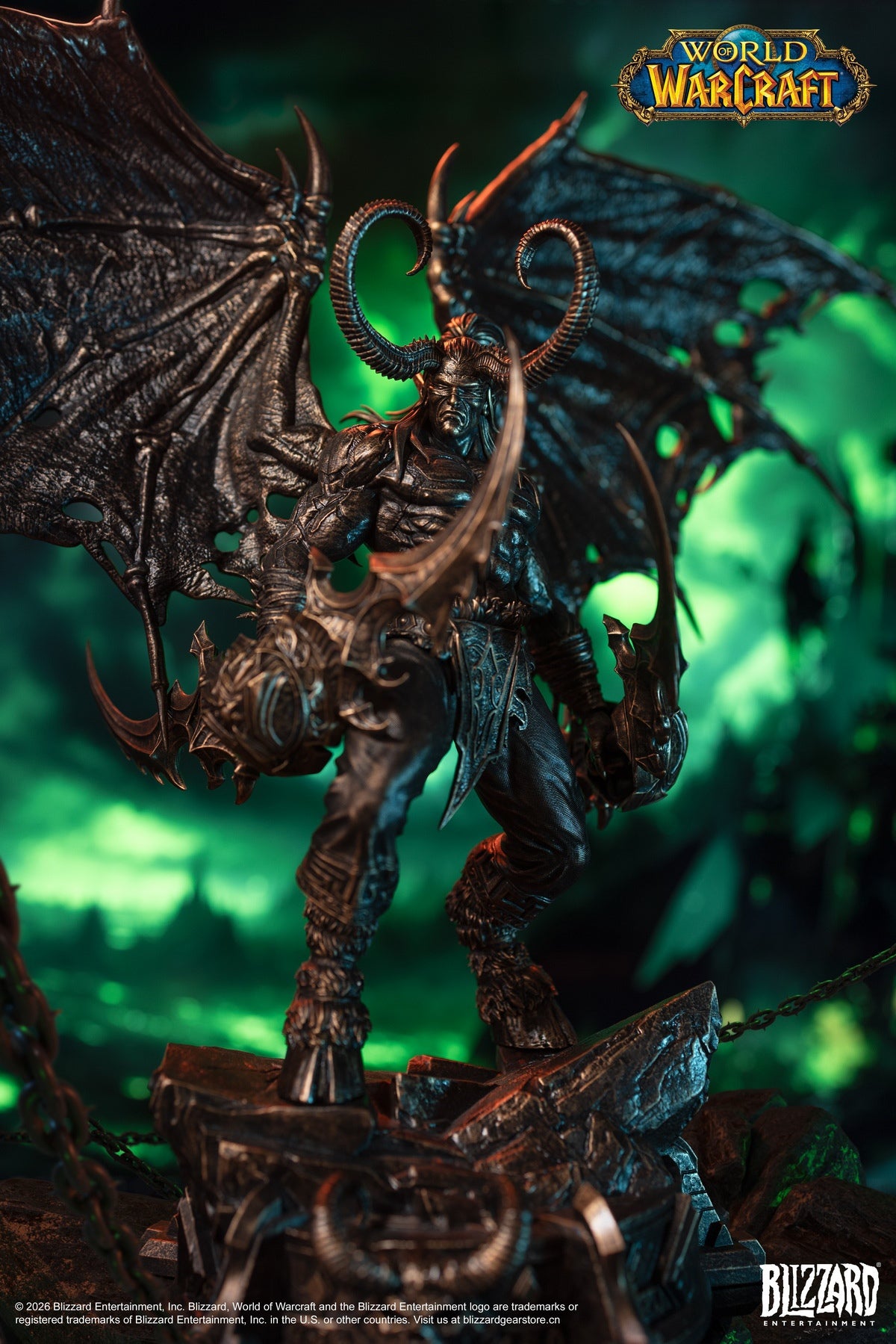 Blizzard Entertainment - World of Warcraft Illidan Stormrage Bronze Collector's Edition Statue BLZ013 (Licensed)