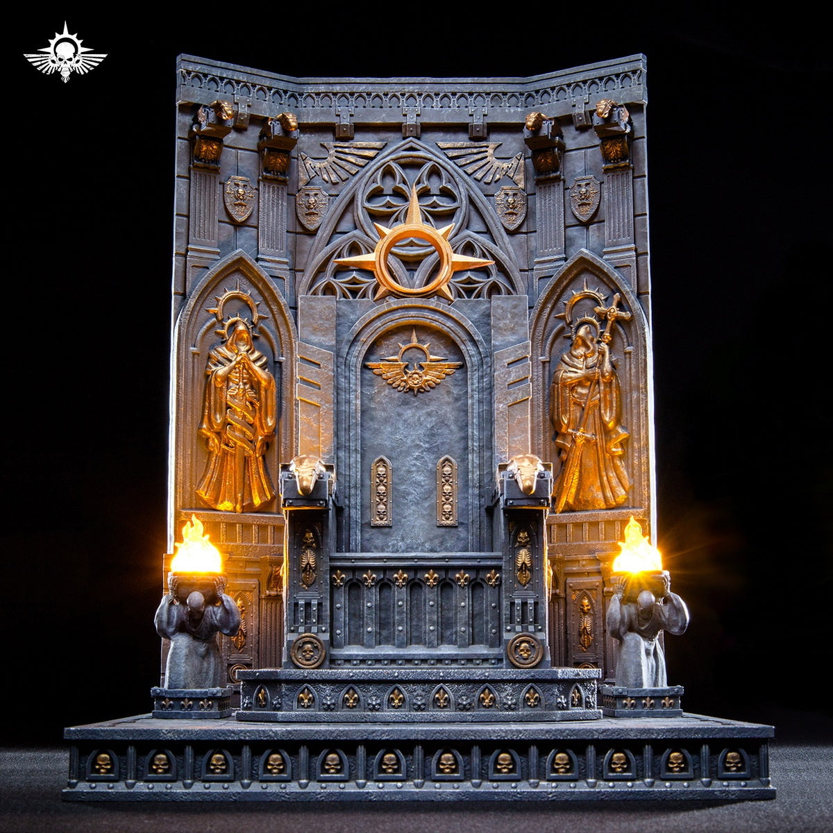 Xinglan Workshop-Universal Warhammer-style Temple Primarch Throne (Compatible with 1/18, 1/12 & 1/6 Scales)-Sence