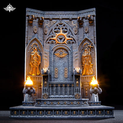 Xinglan Workshop-Universal Warhammer-style Temple Primarch Throne (Compatible with 1/18, 1/12 & 1/6 Scales)-Sence