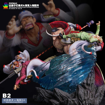 JacksDo Studio - POPMAX Whitebeard Hit Akainu & Navy Officers Accessories | POPMAX白胡子打赤犬和海军人物配件