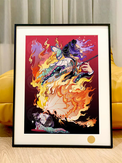 【Pre-sale】Decorative Painting of Fire Kochou Shinobu-XingKong Studio