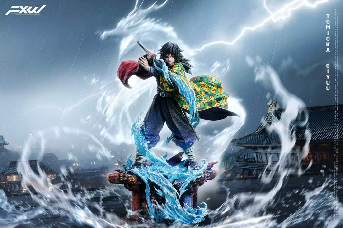 FXW Studio - Nine Hashira Series Water Hashira Giyu Tomioka Demon Slayer 1/6 Scale Statue(GK)