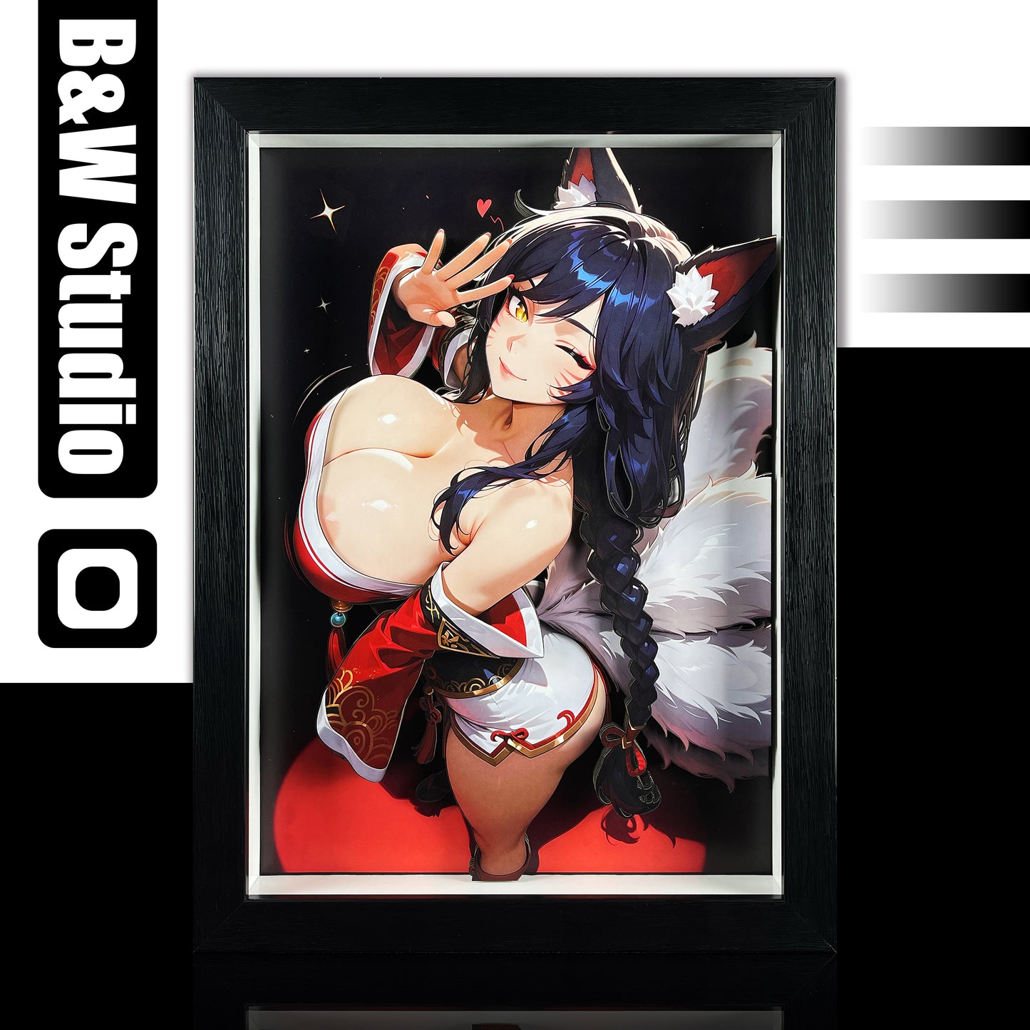 【Pre-sale】Decorative Painting of LOL Ahri-Black and White Studio