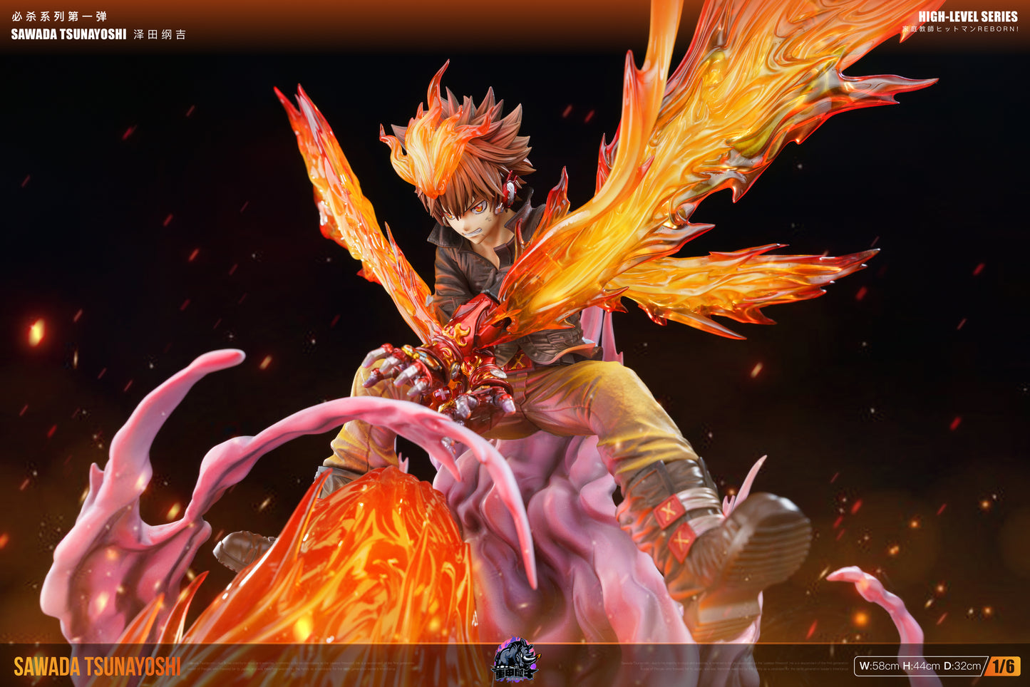 【Pre-sale】1/6 Scale Double X Burner Sawada Tsunayoshi with LED-Rhinoceros Studio