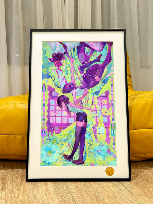 【Pre-sale】Decorative Painting of Colorful Denji and Reze-XingKong Studio