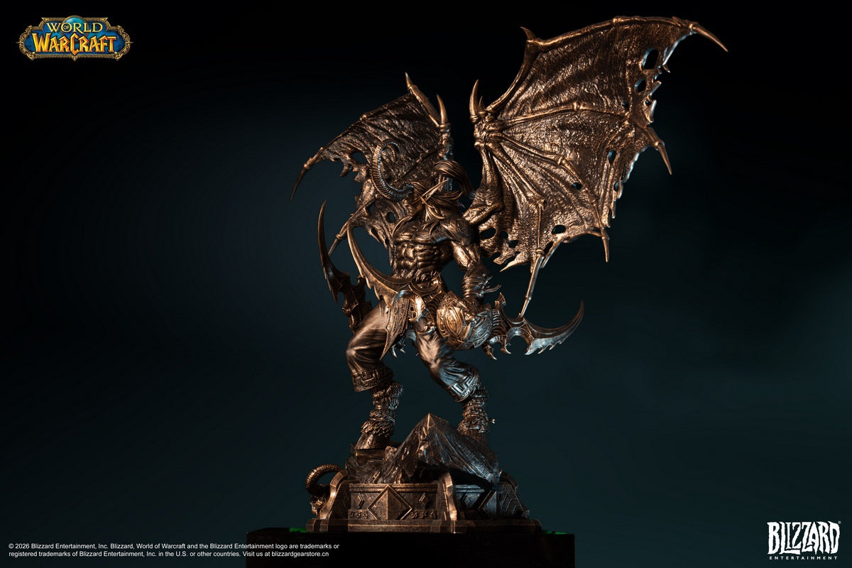 Blizzard Entertainment - World of Warcraft Illidan Stormrage Bronze Collector's Edition Statue BLZ013 (Licensed)