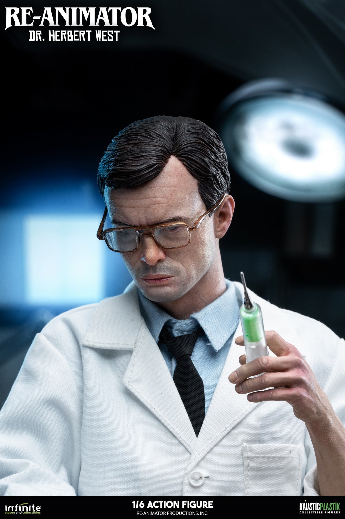 Infinite Statue - RE-ANIMATOR DOCTOR HERBERT WEST 1/6 ACTION FIGURE (Licensed)