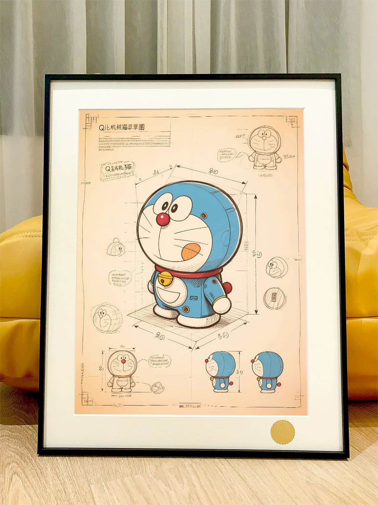 【Pre-sale】Decorative Painting of Design Draft of Doraemon-XingKong Studio