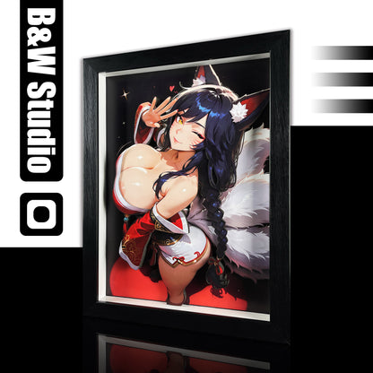 【Pre-sale】Decorative Painting of LOL Ahri-Black and White Studio