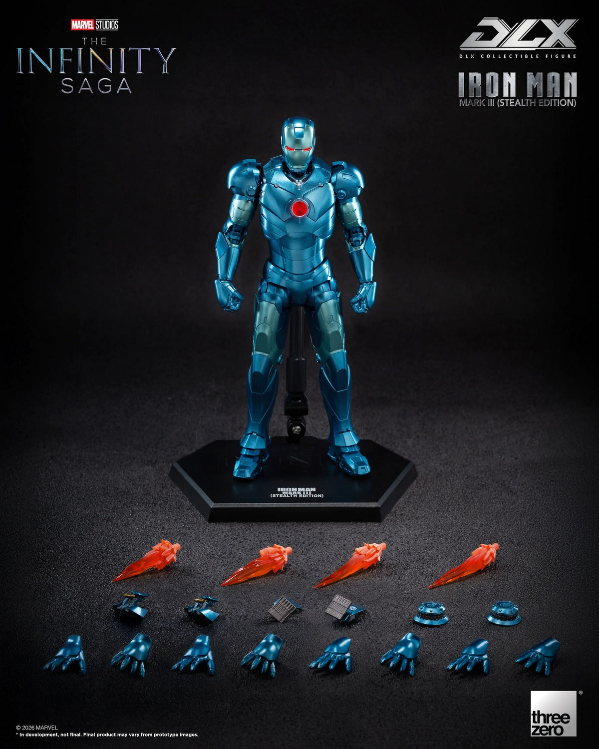 Threezero - Marvel Studios: The Infinity Saga DLX Iron Man Mark 3 (Stealth Edition) 3Z09220C0 (Licensed)