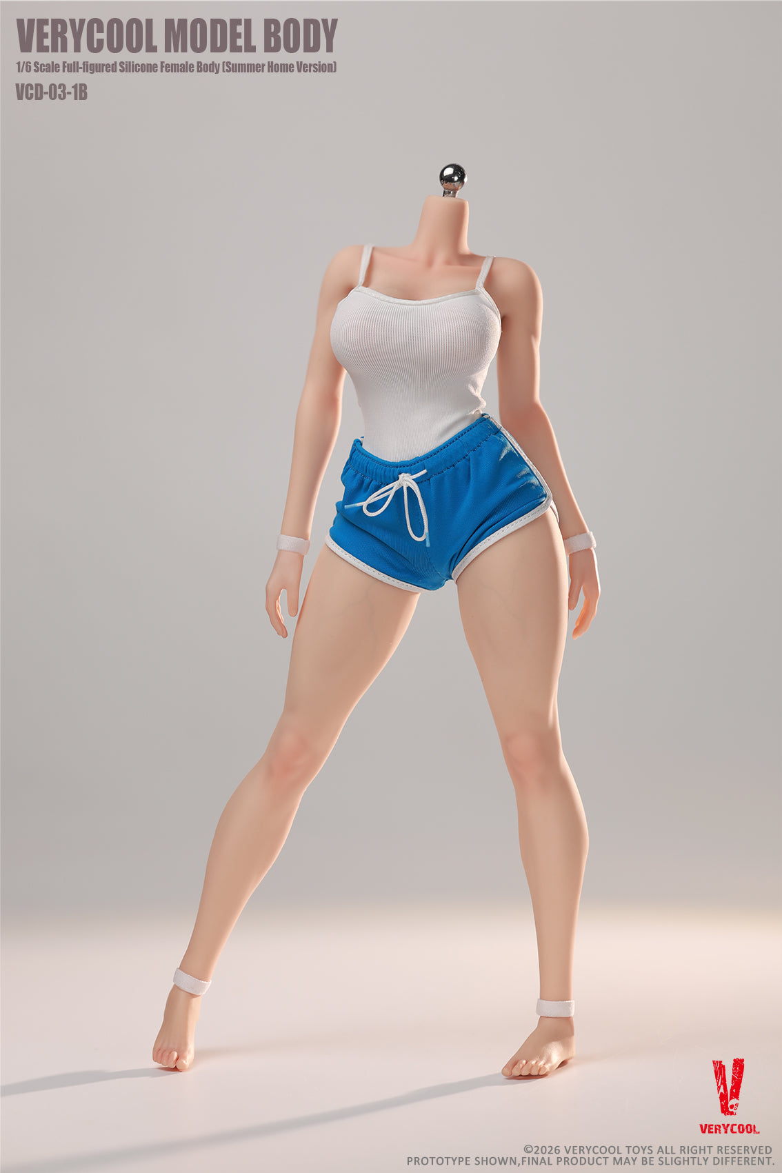 VERYCOOL - Body No.3 Full Figured 1/6 Silicone Female Body VCD-03-1A VCD-03-1B